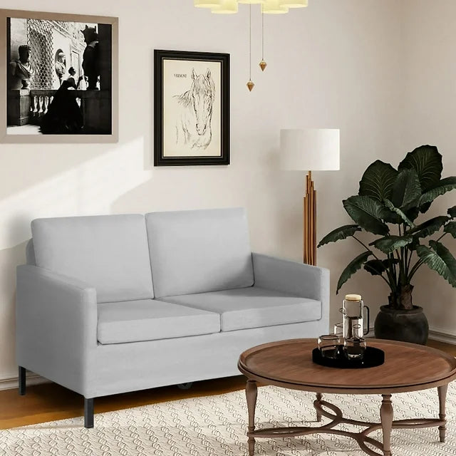 LAZZO 51" W Loveseat Sofa, Modern Love Seat Couches for Living Room, Bedroom, Apartment, Office, With Removable Cover